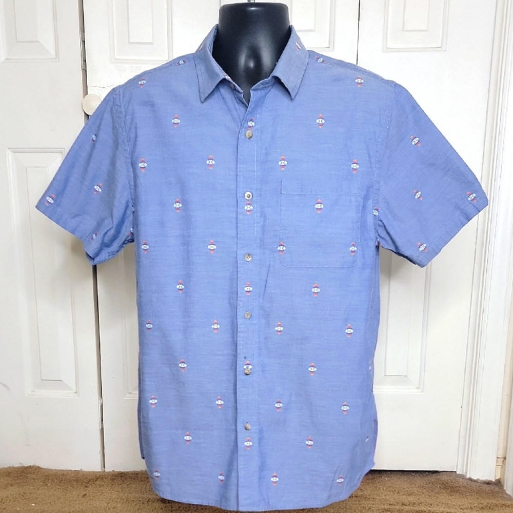 Pendleton Carson Western Chambray Shirt Short Sle… - image 1